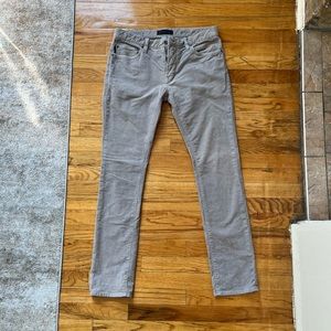 John Varvatos Grey Corduroy Pants Size Medium